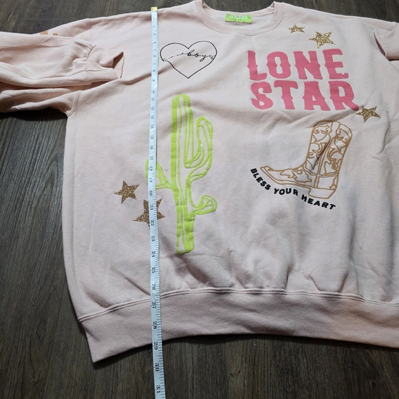 Skull House Lone Star Graphic Sweatshirt – Western Texas Theme – L/XL - Picture 8 of 10